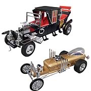 The Munsters Munster Koach and Dragula in L.E. Tin Model Kit